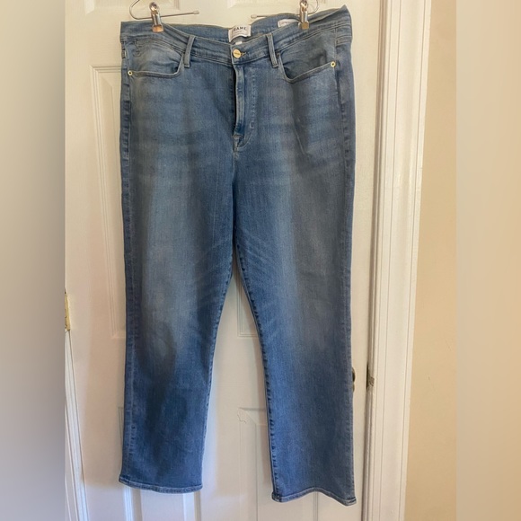 FRAME LE HIGH STRAIGHT JEANS - Picture 2 of 5